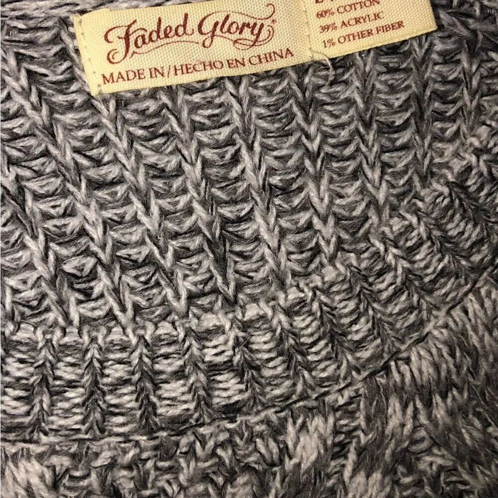 FADED GLORY Large Tweed Sweater - Picture 3 of 3
